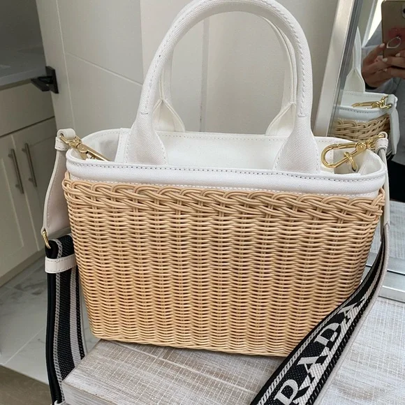 Brand new Prada wicker tote - Picture 2 of 4